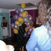 A bizarre experiment with balloons during the dancing