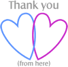 'Thank you from the bottom of our hearts' graphic